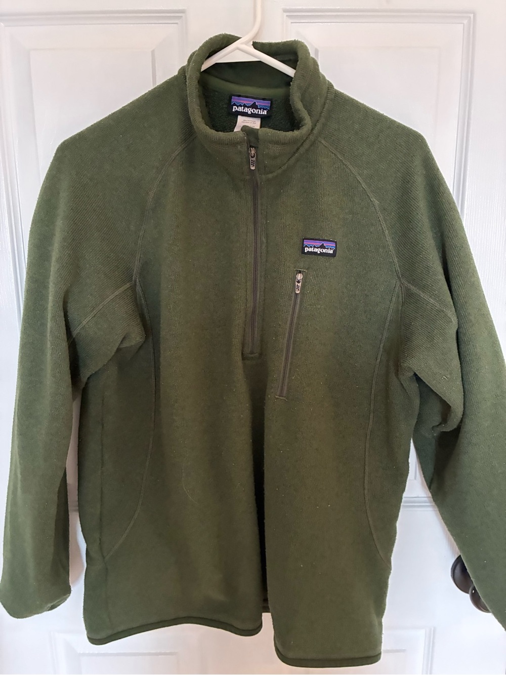 Patagonia Olive Green Lightweight Fleece Pullover Better Sweater